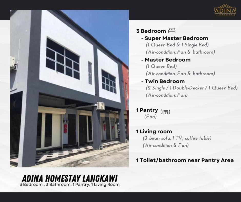 Adina Homestay Langkawi ~Spacious Homestay~ Kuah Kültér fotó
